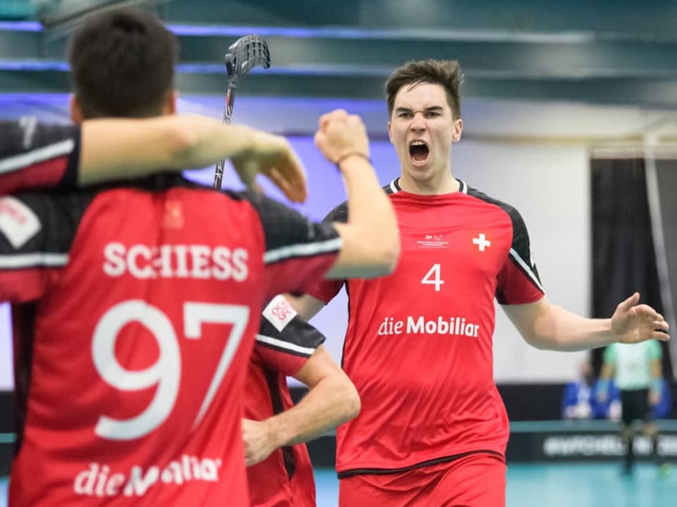 Gelingt er auch gegen Rekordweltmeister Schweden? Der Schweizer Torjubel an der WM.