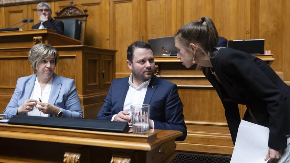 Nationalrätin Meret Schneider diskutiert mit Valérie Piller Carrard und Simon Stadler 