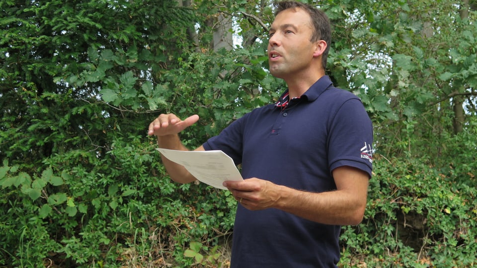 Jörg Hässig erklärt die Auswirkungen des Klimawandels auf die St.Galler Wälder