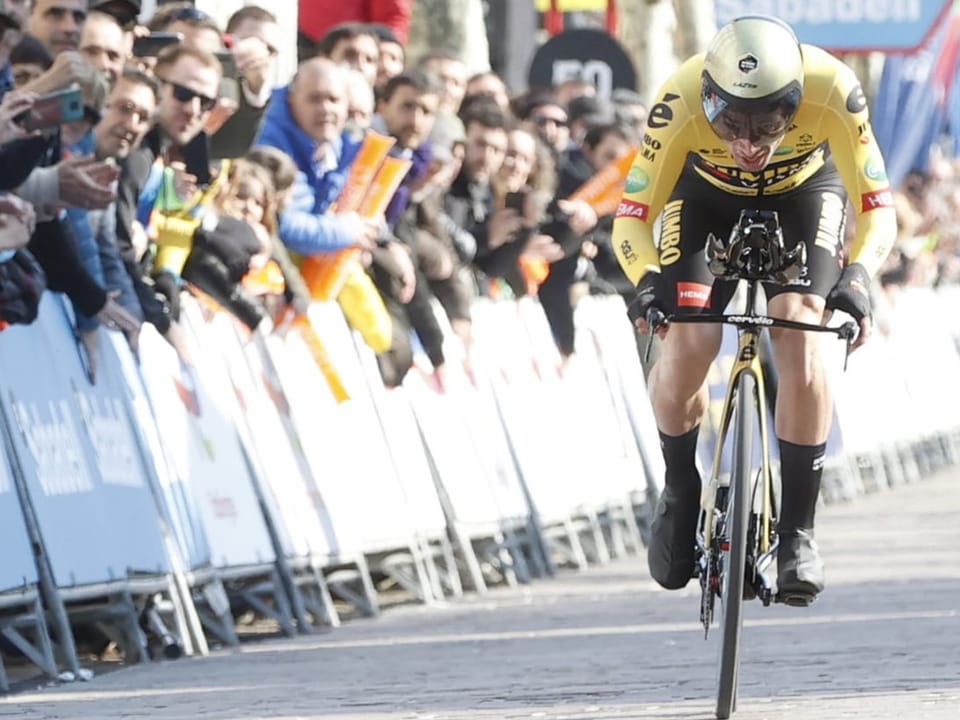 Einmal mehr nicht zu schlagen im Kampf gegen die Uhr Primoz Roglic an der Baskenland-Rundfahrt