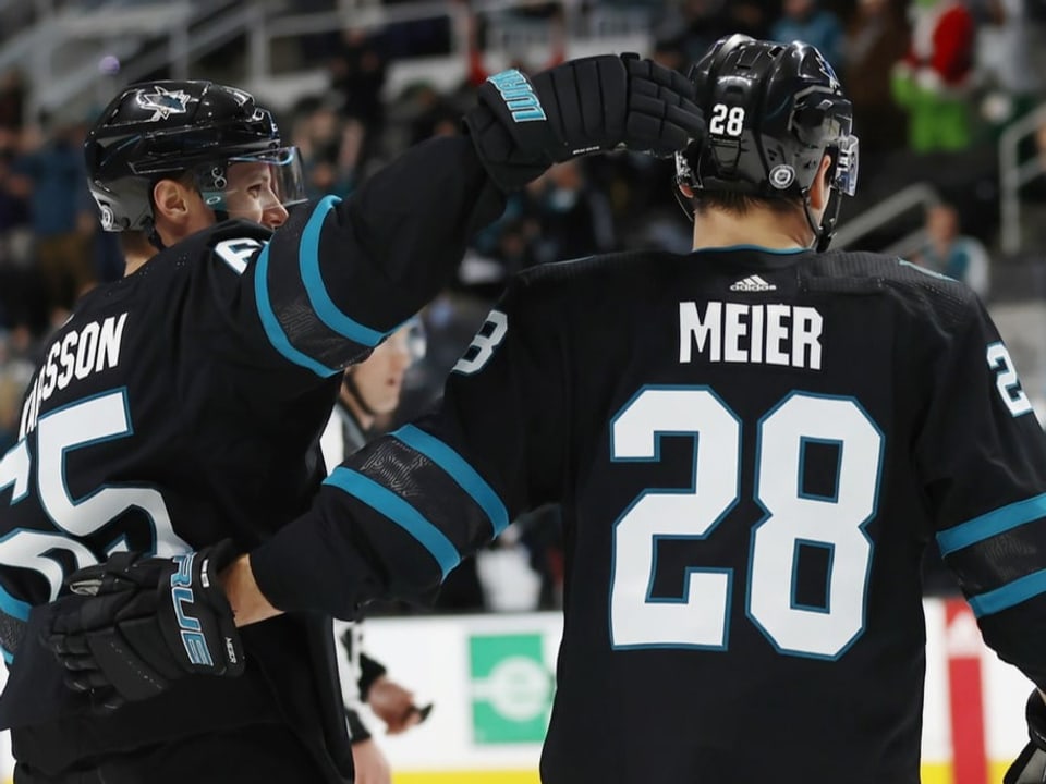 Aktuell der beste Schweizer NHL-Skorer Timo Meier.