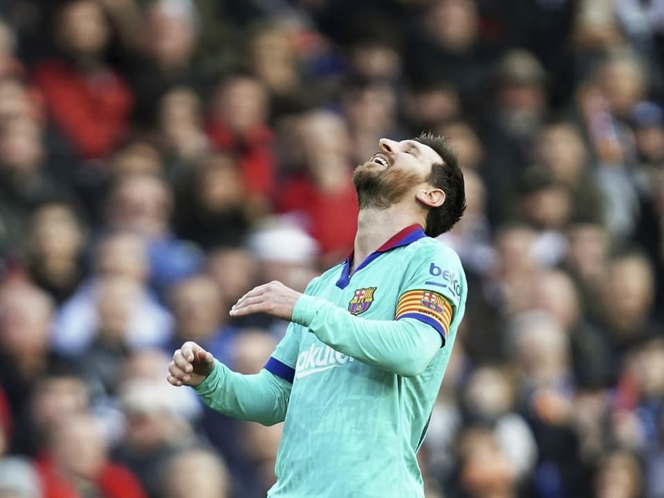 Lionel Messi ist enttäuscht.