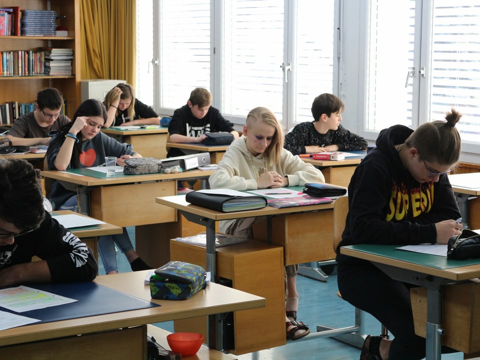 Schüler in einem Klassenzimmer