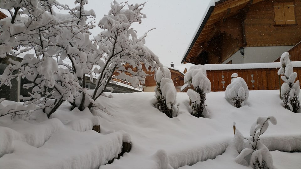 Schon am Sonntag herrschte in Adelboden tiefster Winter.