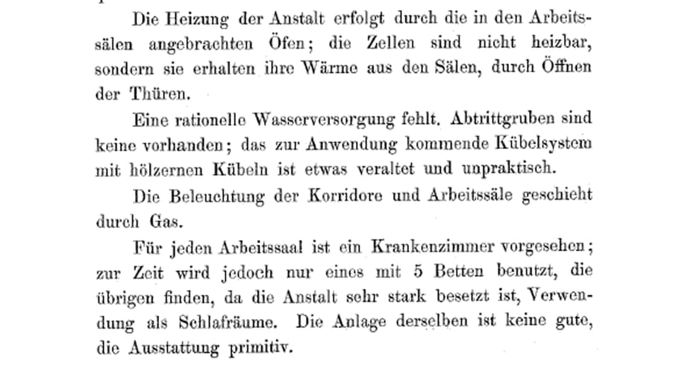 Text über die Strafanstalt Lausanne.