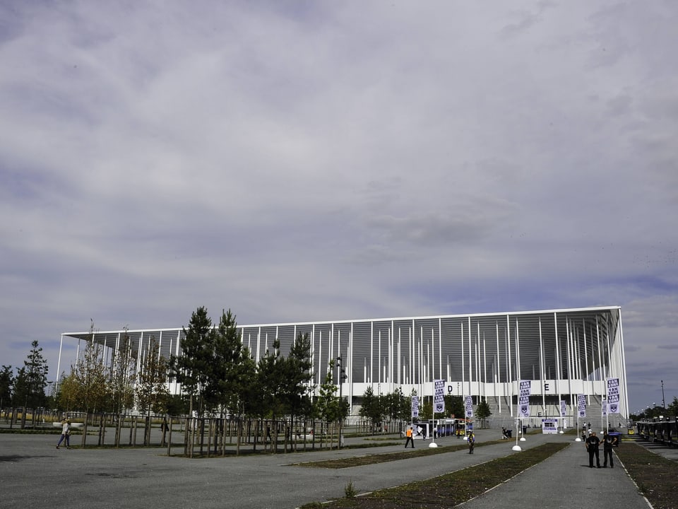 Das neue Stadion von Bordeaux - ganz in Weiss.
