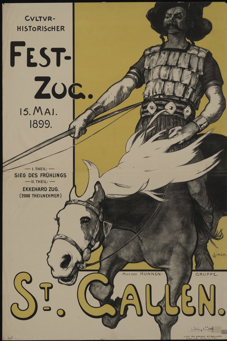 Culturhistorischer Festzug, Plakat, 1898.