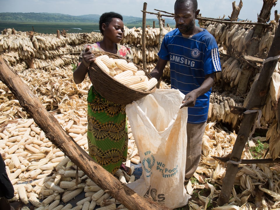 Kleinbauern in Ruanda.