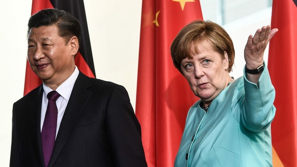 Merkel mit Chinas Präsidenten Xi