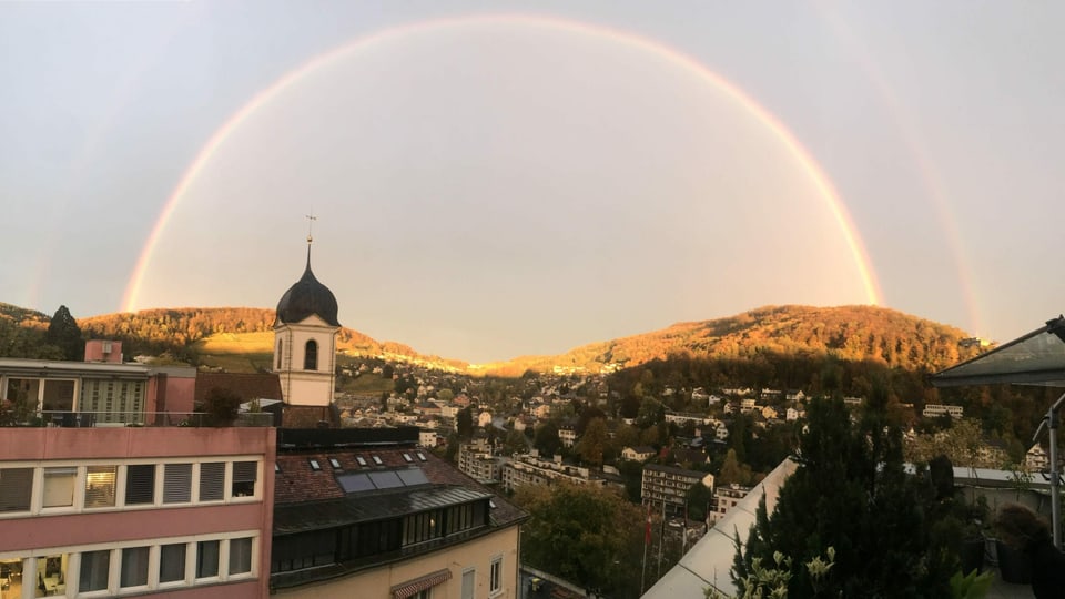 Regenbogen über Baden