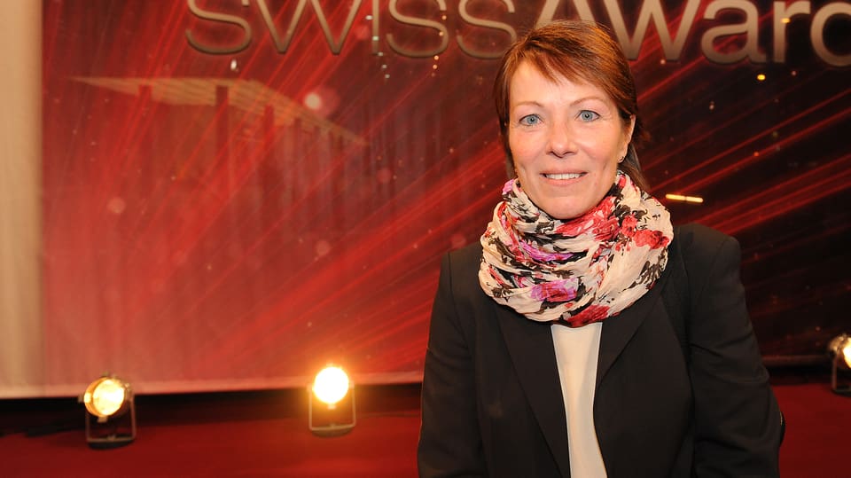 Für einen kurzen Moment im Scheinwerferlicht: Monika Langmesser, nominiert als «Heldin des Alltags» auf dem Roten Teppich der «Swiss Awards».