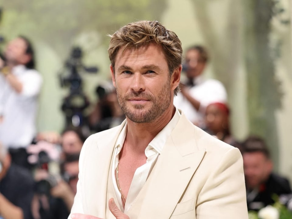 Unter anderem bekannt aus seiner Filmrolle Thor: Der Schauspieler Chris Hemsworth. 