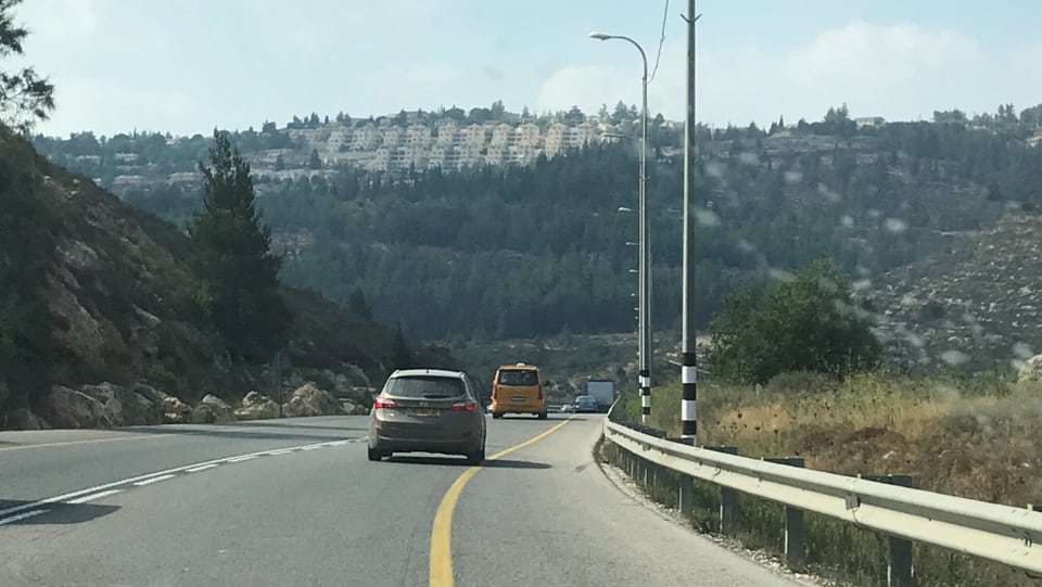Die Strasse von Ramallah nach Nablus.