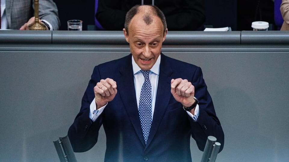 Friedrich Merz am Renderpult