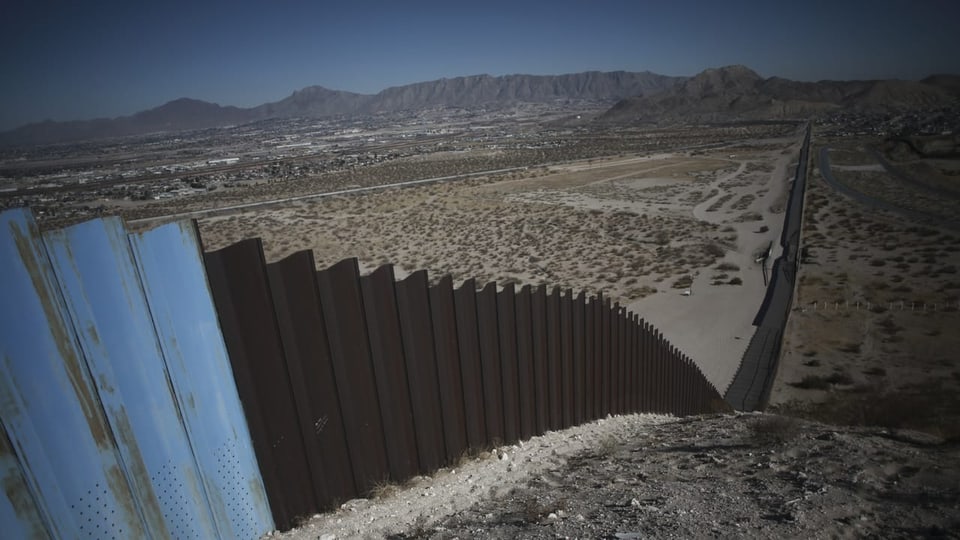 Ein Teil der Grenzmauer zwischen den USA und Mexiko.