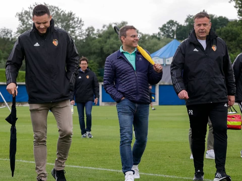 FCB-Besitzer David Degen und Patrick Rahmen.