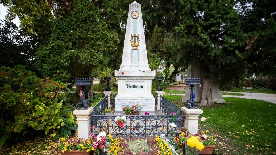 Grabstein von Ludwig van Beethoven.