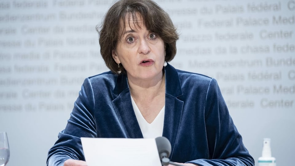  Präsidentin der Staatsschreiberkonferenz, Barbara Schüpbach-Guggenbühl. 
