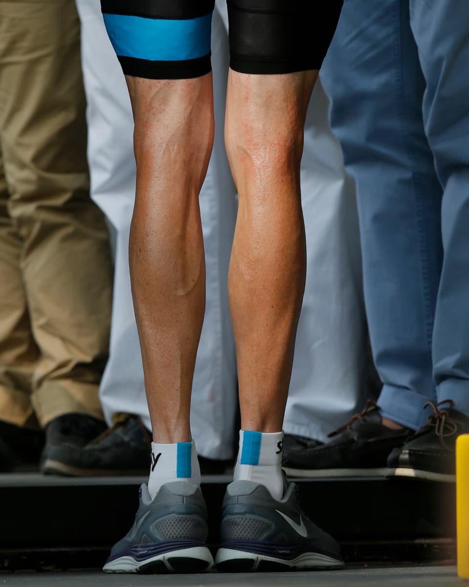 Siegerbeine Die Beine von Chris Froome