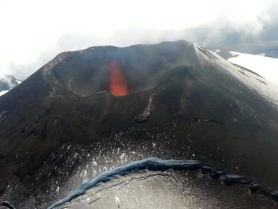Der Vulkan Villarrica im Süden Chiles. 