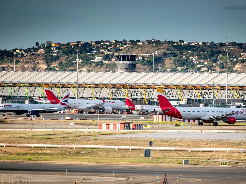Im Bild der Flughafen Madrid-Barajas.
