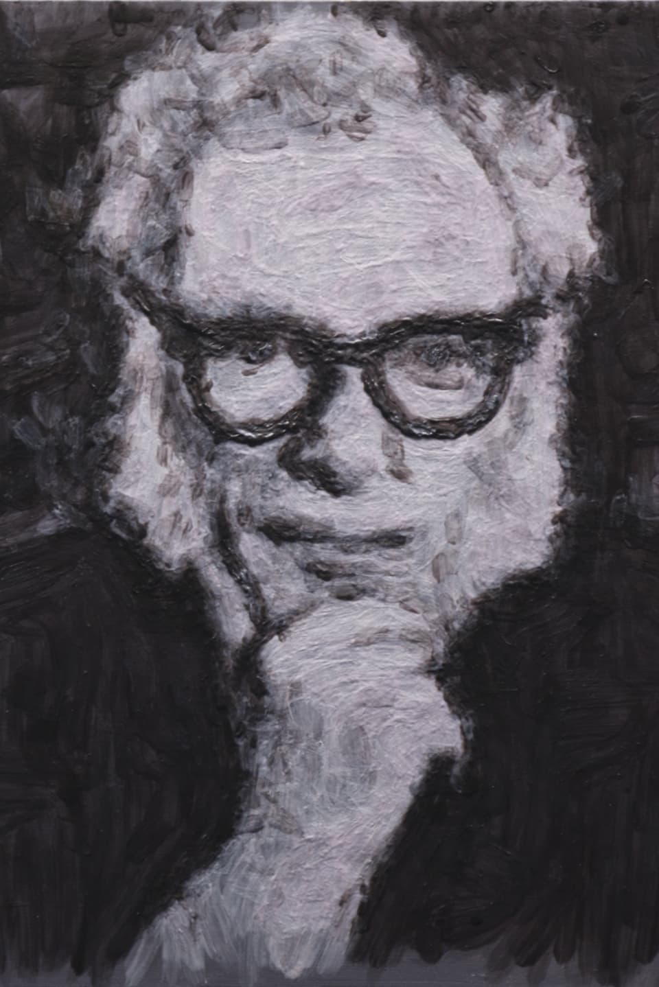 Porträt von Isaac Asimov, gemalt von e-David