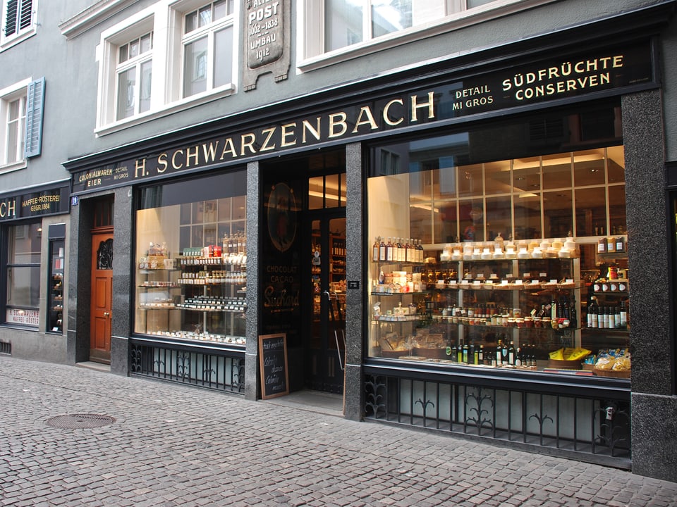 Der Eingang zum Geschäft an der Münstergasse in Zürich