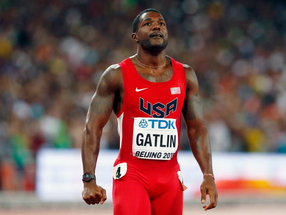 Sprinter Justin Gatlin.