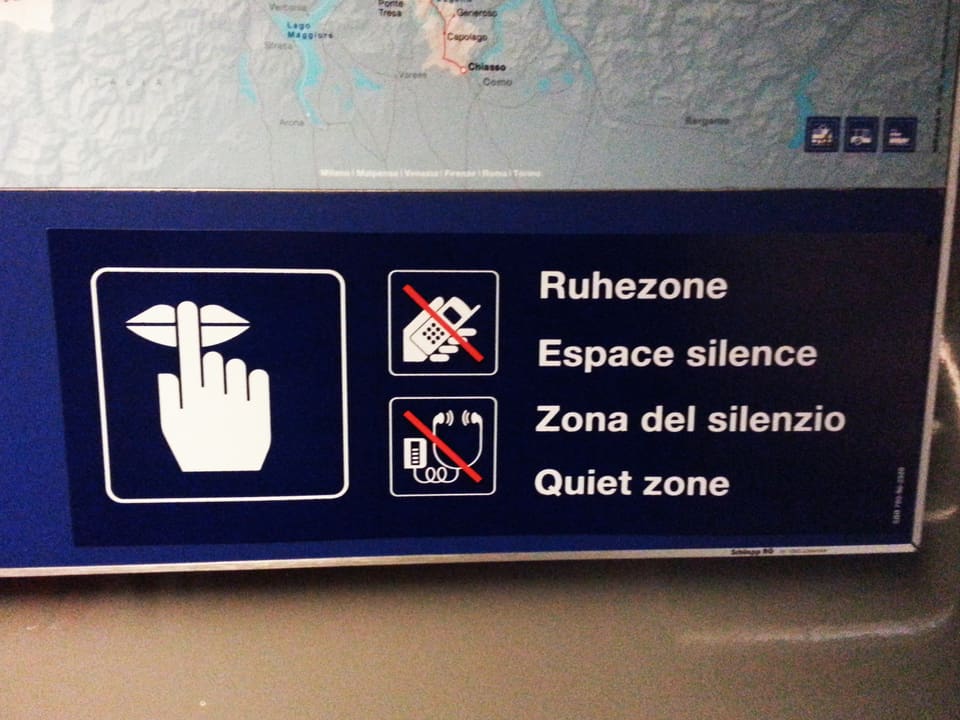 Kein Handy, keine Musik und keine Gespräche. Wer sich in der Ruhezone befindet muss sich an diese Regeln halten. 