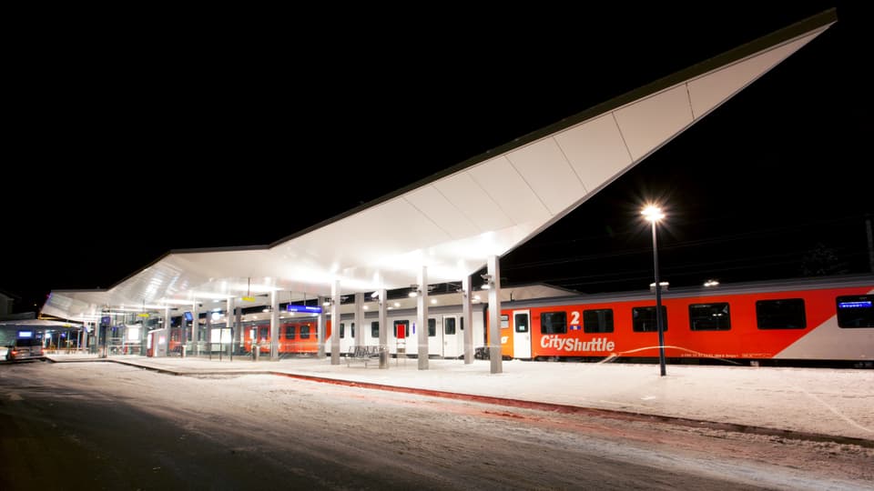Der Bahnhof in Schladming.