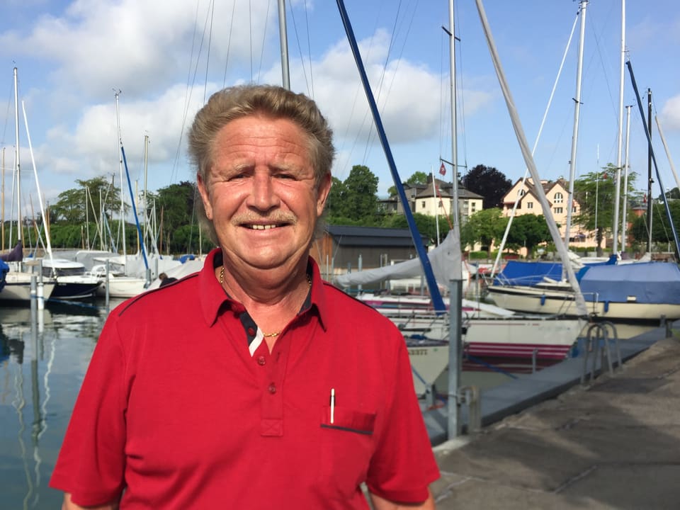 Der Arboner Hafenmeister Hans Schuhwerk sagt, immer mehr Boote hätten keinen Platz zum Anlegen, weil sie zu breit sind.