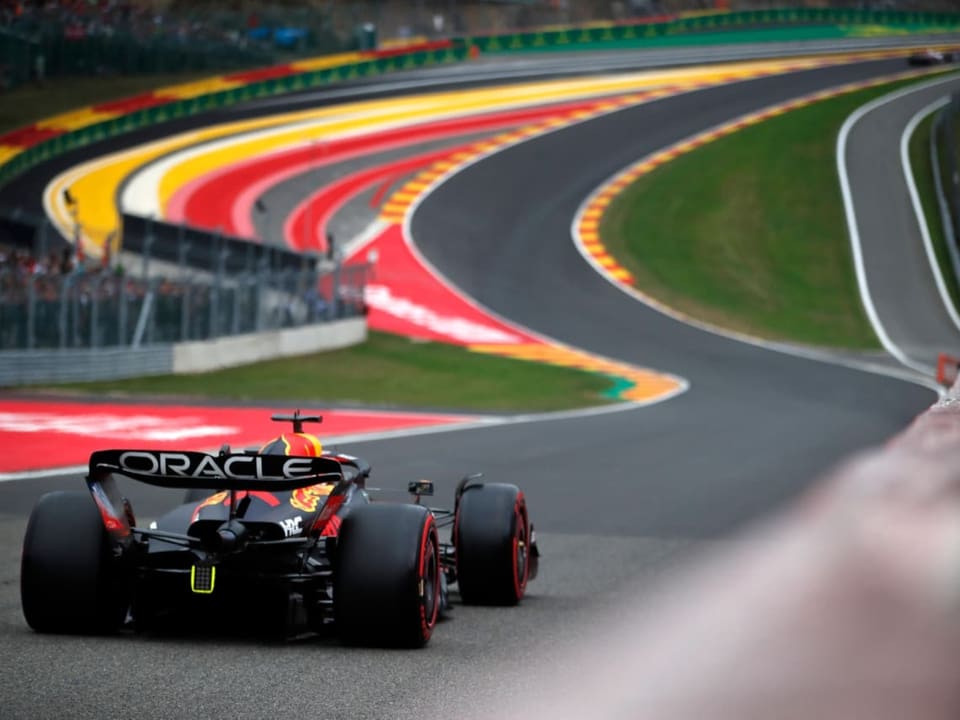 Auge in Auge mit dem «Eau Rouge» Verstappen