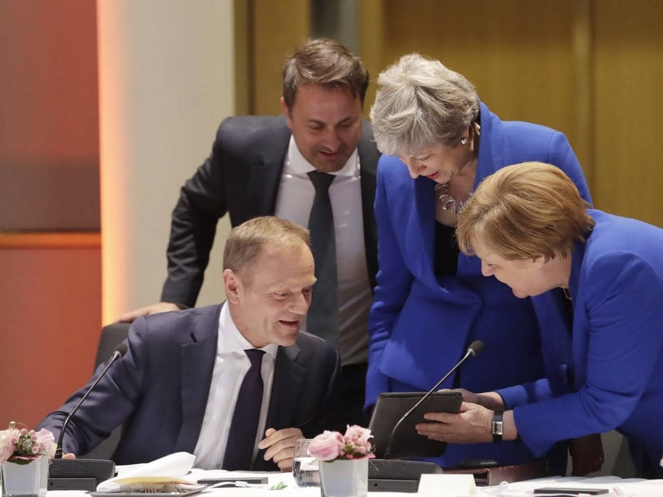 May, Merkel und Tusk