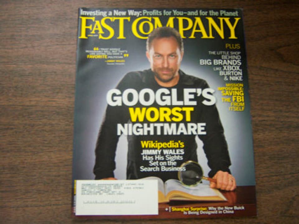 Cover des Magazins FAST COMPANY mit der Schlagzeile "Google's schlimmster Alptraum"