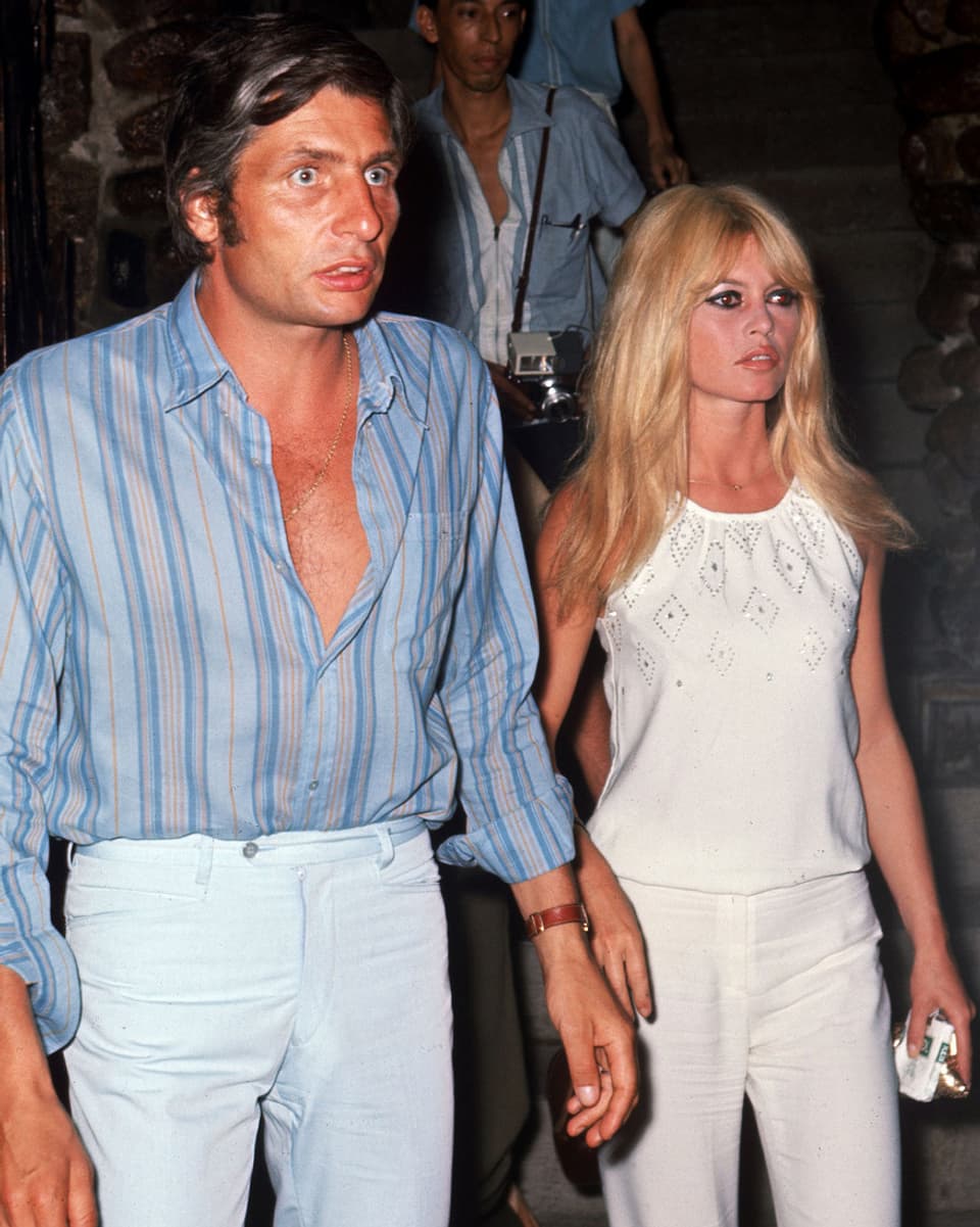 Brigitte Bardot und ihr Mann Gunter Sachs 1966. 