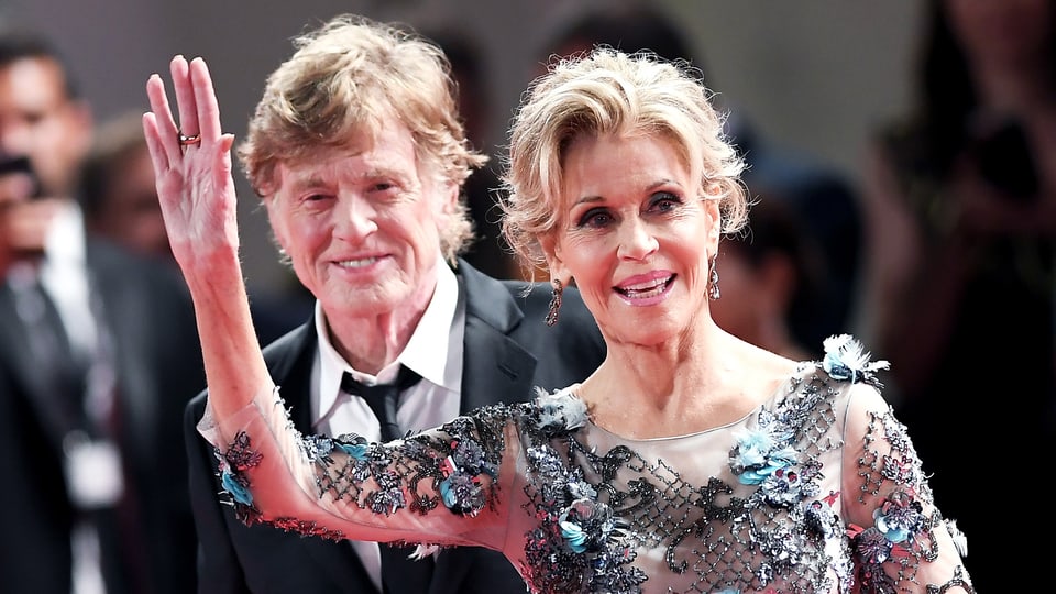 Jane Fonda und Robert Redford am Filmfestival Venedig.