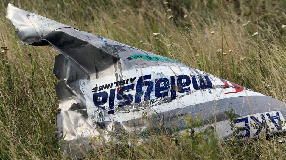 Trümmer von MH17.