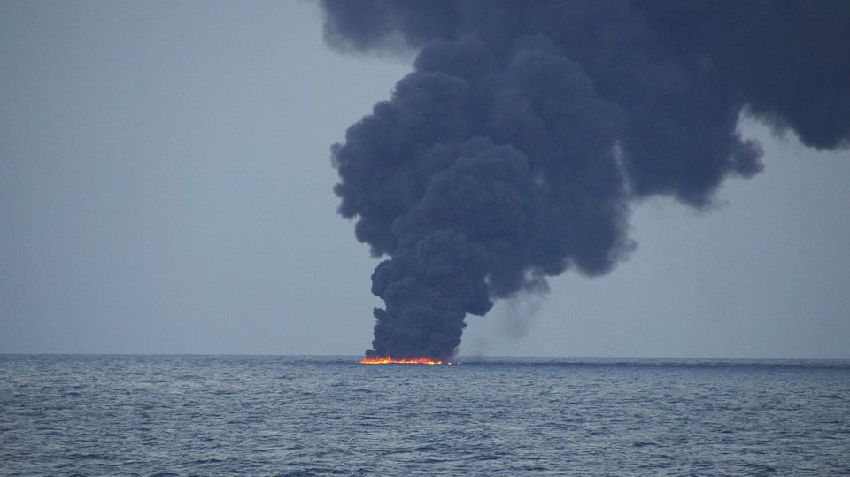 Wegen Tanker «Sanchi» droht Ölkatastrophe