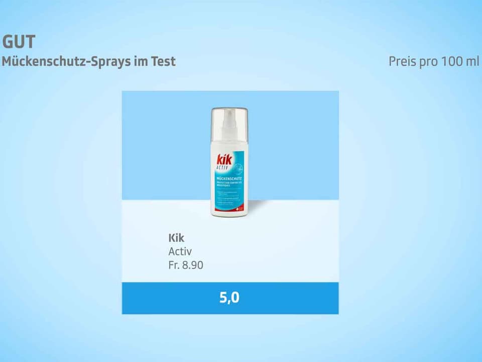 KassensturzTests AntimückenSprays im Test Nur 3 von 10 schützen