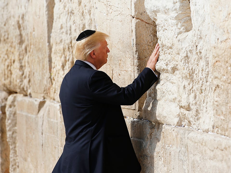 Trump an Klagemauer
