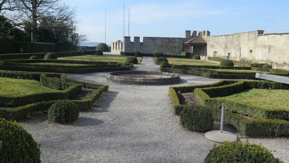 Der Garten des Schloss Lenzburg