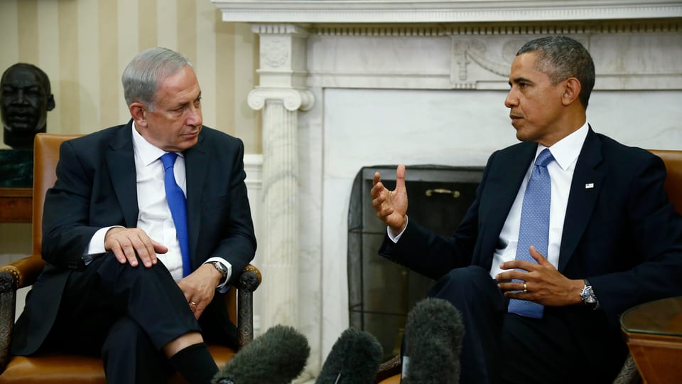 Obama redet mit Netanjahu.