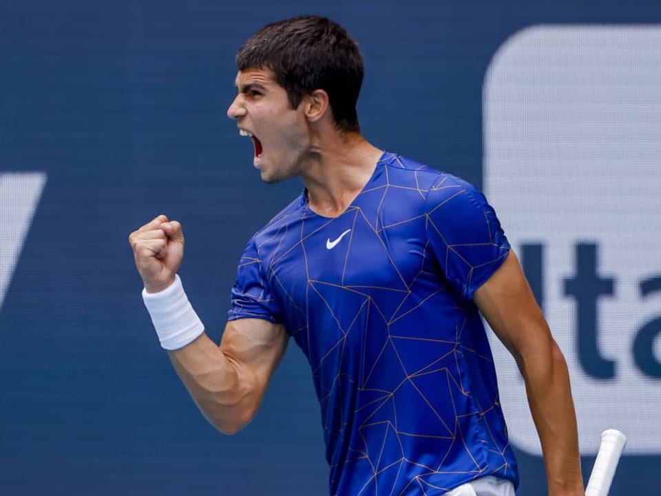 Weiter im Höhenflug Der Spanier Carlos Alcaraz triumphiert in Miami.