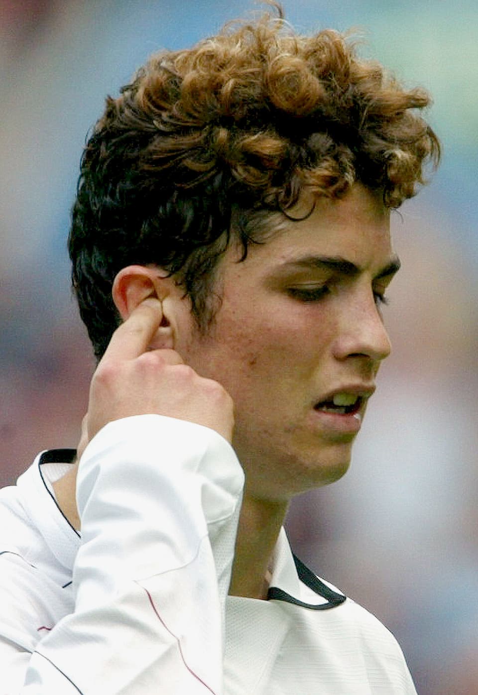 Cristiano Ronaldo mit Schaf Frisur