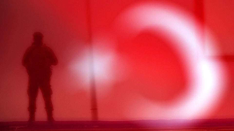 Die Flagge der Türkei.