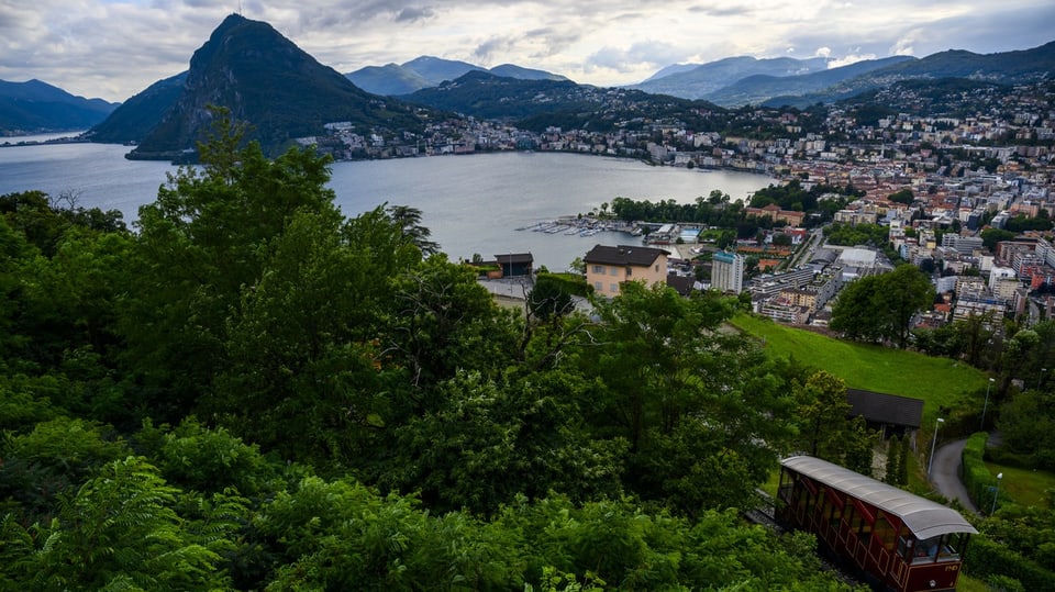 Blick auf Lugano.