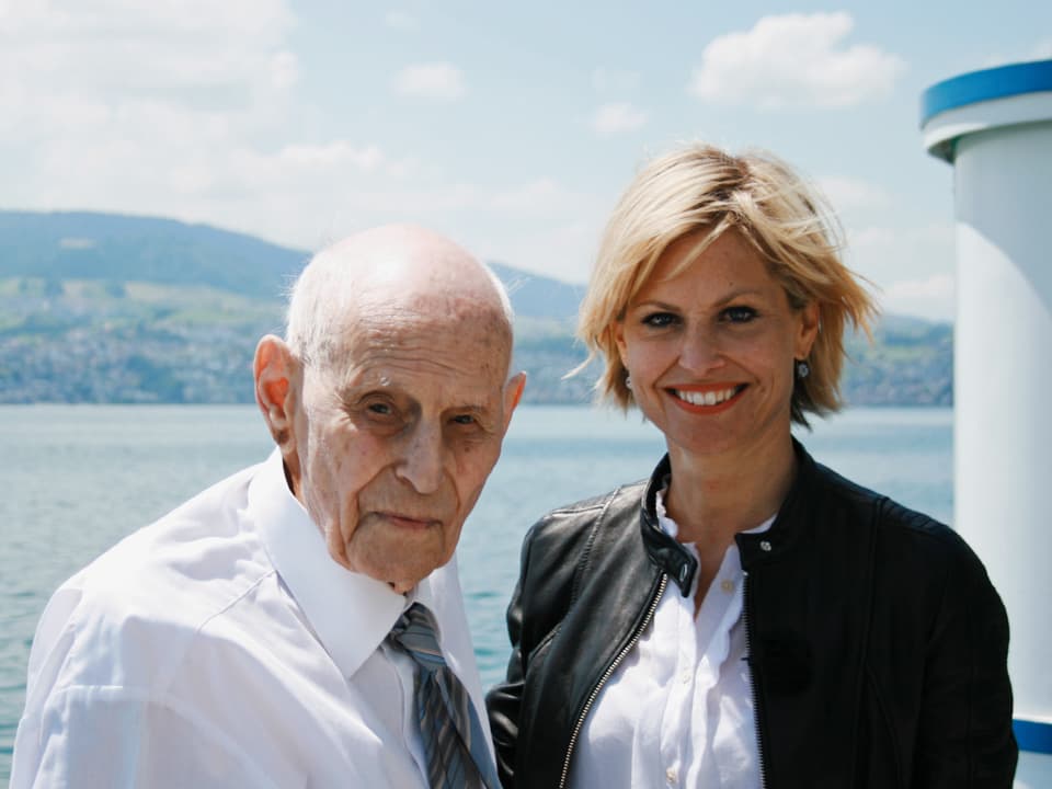 Karl Klenk und Sabine Dahinden auf dem Zürichsee