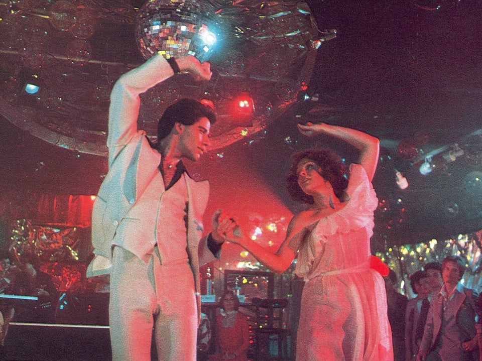 Filmausschnitt mit John Travolta aus «Saturday Night Fever» aus dem Jahr 1977