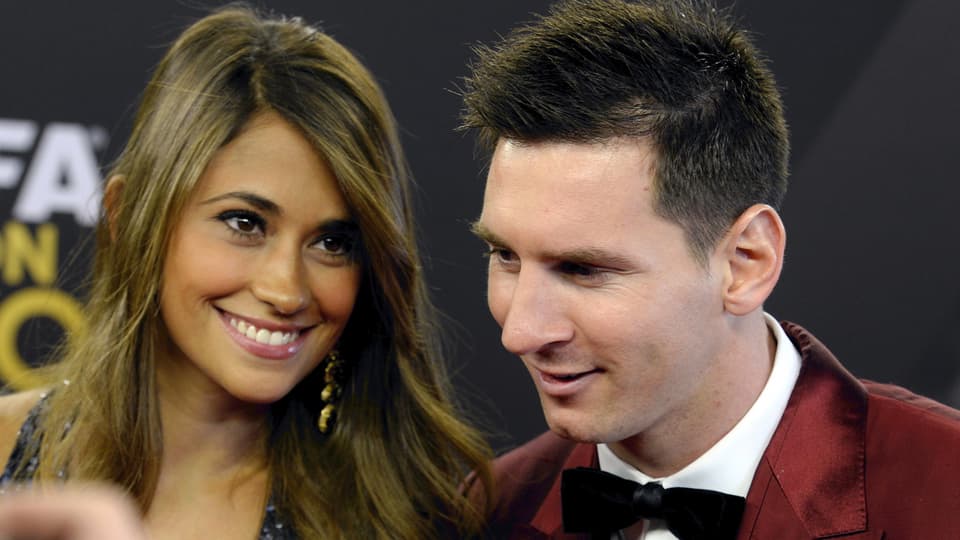 Antonella Roccuzzo und Lionel Messi.