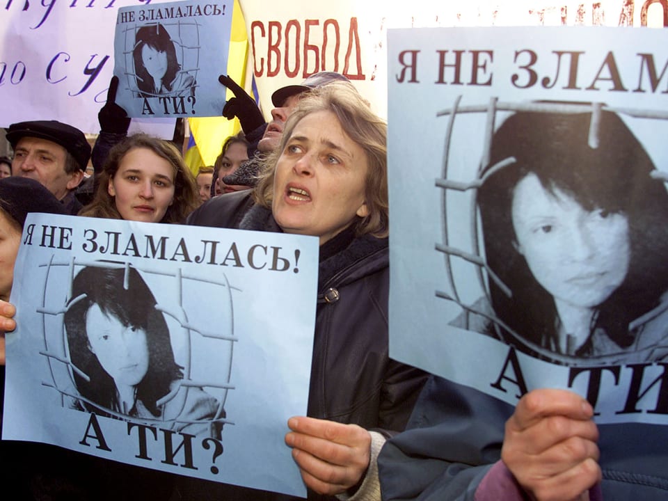 Anhänger Timoschenkos protestieren für ihre Freilassung
